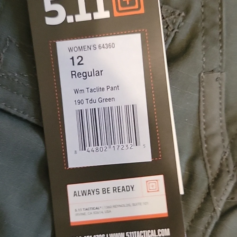 Womens Green Cargo Pants - Picture 3 of 5